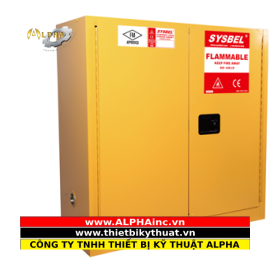 Tủ Đựng Hóa Chất Chống Cháy 30 Gallon – 114L SYSBEL WA810300 (cửa không tự đóng)