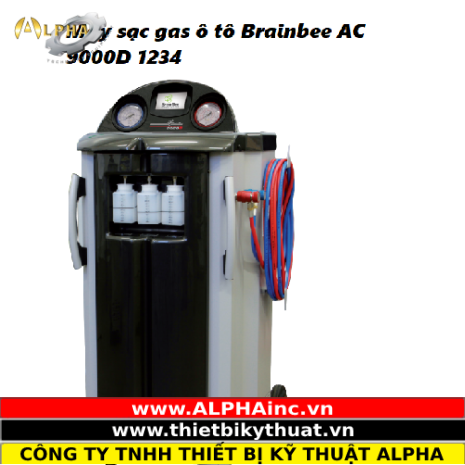 Máy sạc gas lạnh điều hòa ô tô BRAIN BEE  AC-9000D 1234