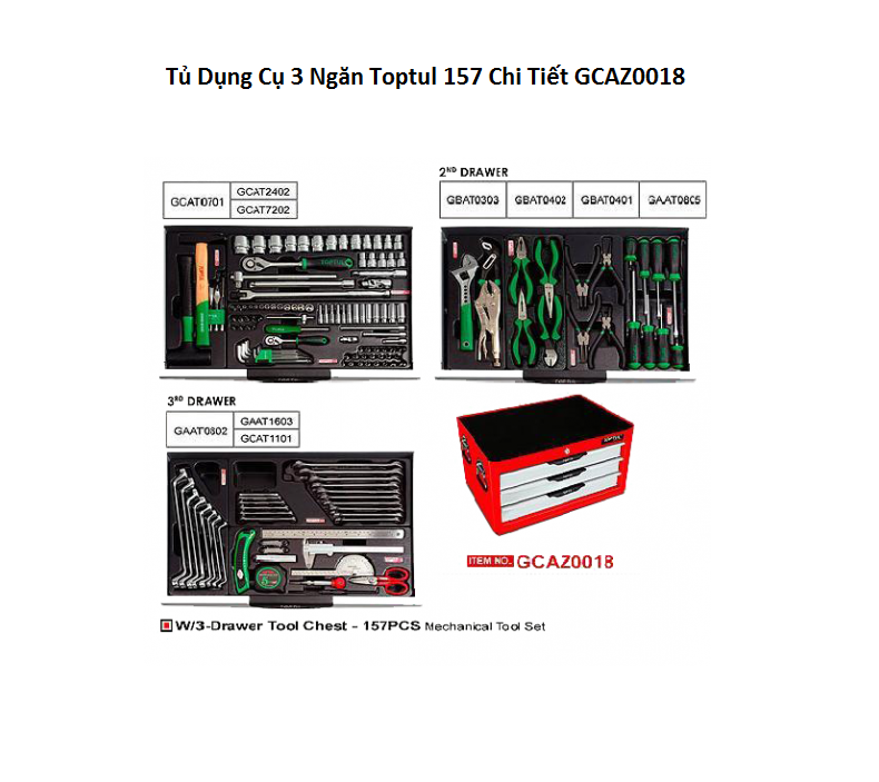 Tu Dung Cu 3 Ngan Toptul 157 Chi Tiet GCAZ0018