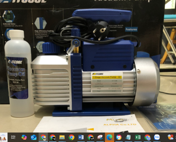 Máy Bơm Chân Không 1 Cấp 3.5 CFM AITCOOL VP140N