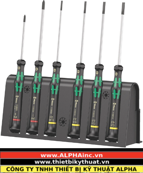 Bộ Tua Vít 6 Chi Tiết Kèm Giá Đỡ Wera 05118152001 Bộ Tua Vít 6 Chi Tiết Kèm Giá Đỡ Wera 05118152001