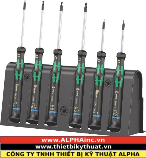 Bộ Tua Vít 6 Chi Tiết Mũi Lục Giác Kèm Giá Đỡ Wera 05118156001 Bộ Tua Vít 6 Chi Tiết Mũi Lục Giác Kèm Giá Đỡ Wera 05118156001