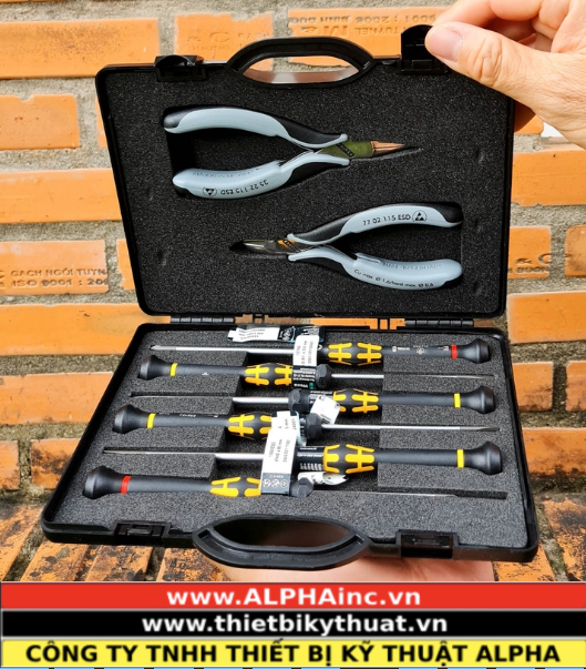 Bộ Dụng Cụ 8 Chi Tiết KNIPEX 00 20 18 ESD Bộ Dụng Cụ 8 Chi Tiết KNIPEX 00 20 18 ESD