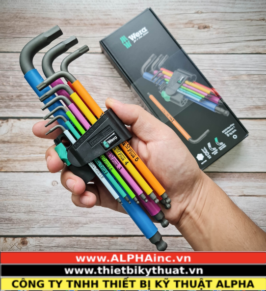 Bộ Lục Giác Đầu Bi 9 Chi Tiết Wera 05073593001 Bộ Lục Giác Đầu Bi 9 Chi Tiết Wera 05073593001