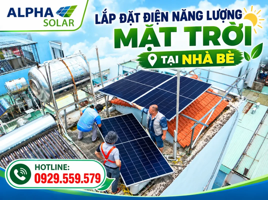 Lắp đặt điện năng lượng mặt trời tại Nhà Bè