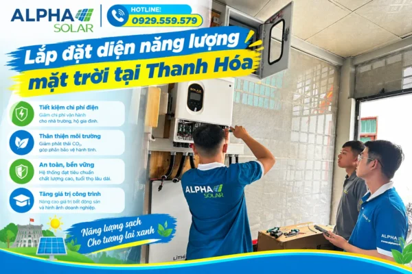 Lắp đặt điện năng lượng mặt trời tại Thanh Hóa