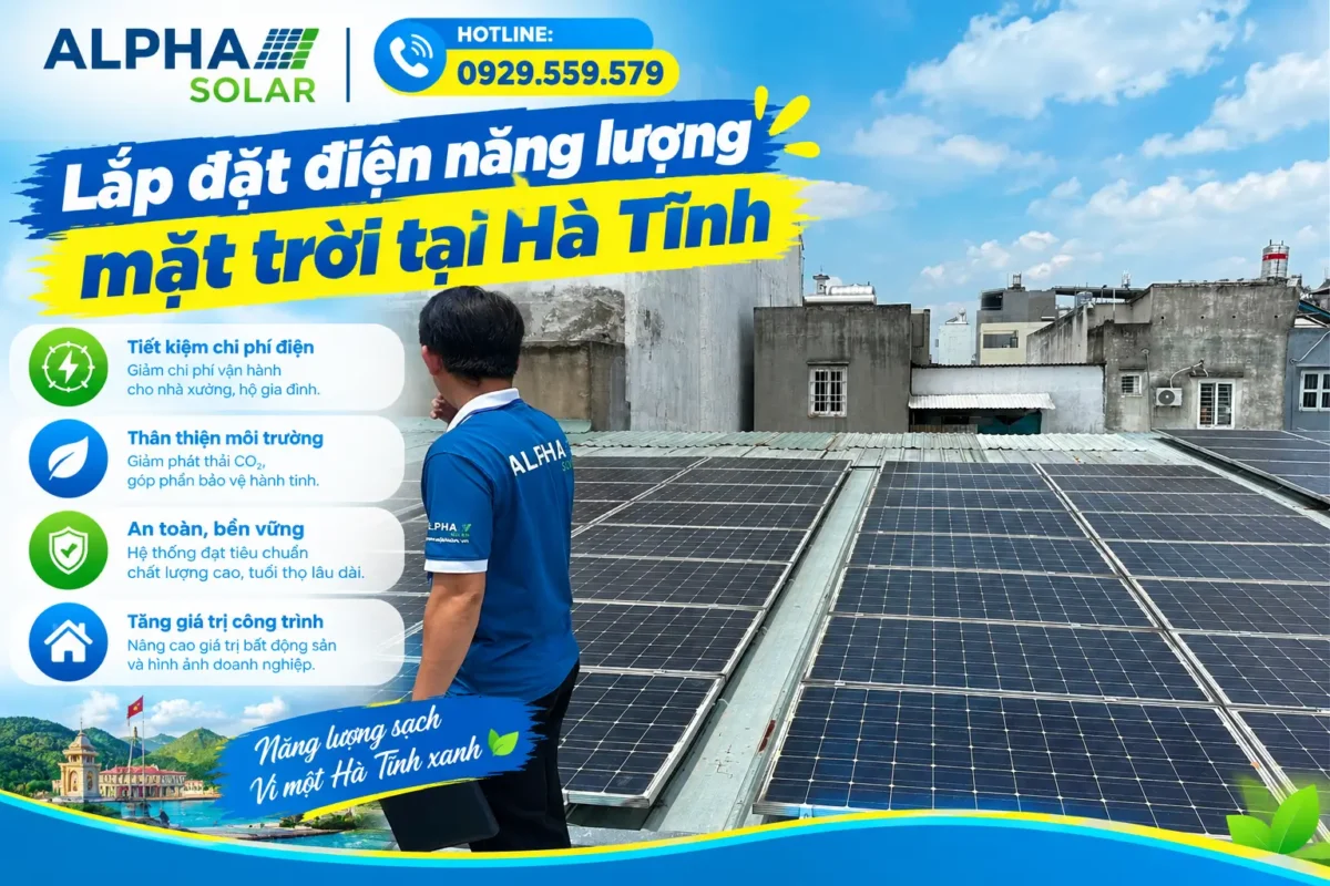 Lắp đặt điện năng lượng mặt trời tại Hà Tĩnh