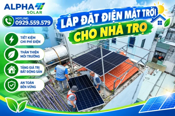 Lắp đặt điện mặt trời cho nhà trọ