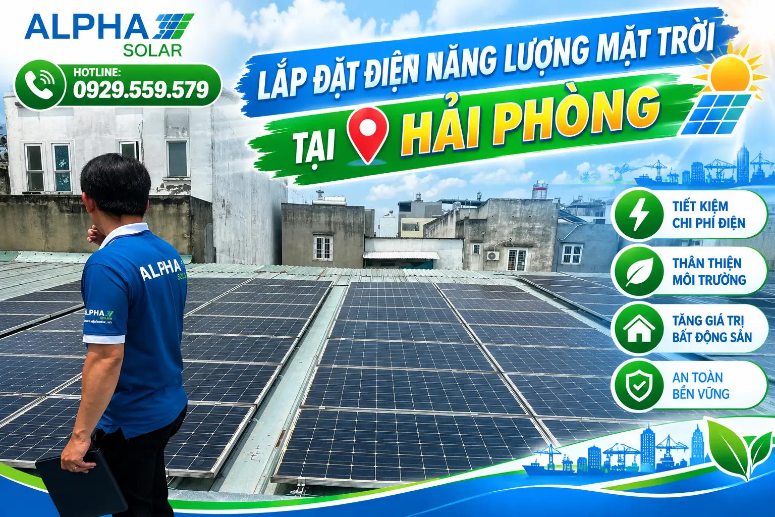 Lắp đặt điện mặt trời tại Hải Phòng