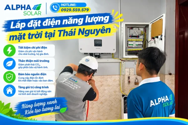 Lắp đặt điện năng lượng mặt trời tại Thái Nguyên