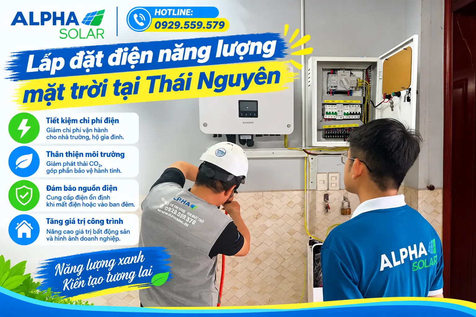 Lắp đặt điện năng lượng mặt trời tại Thái Nguyên