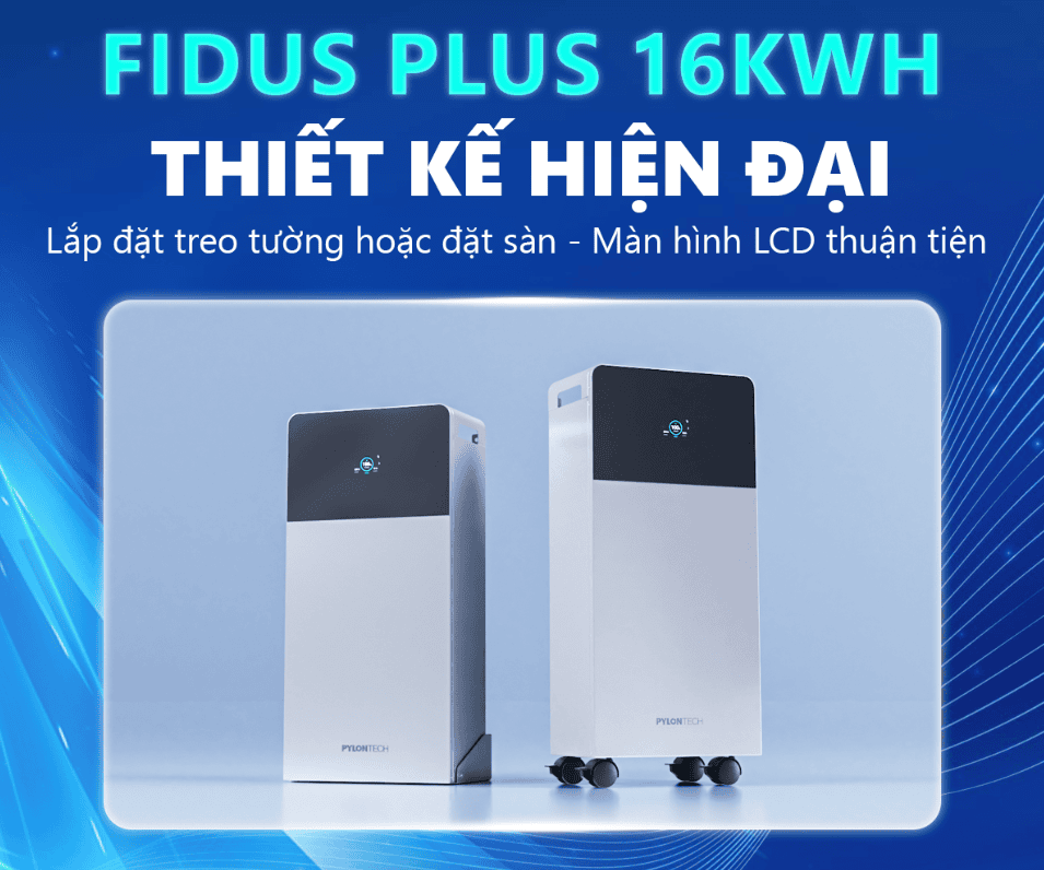 Pin lưu trữ áp thấp Pylontech Fidus Plus 16kWh