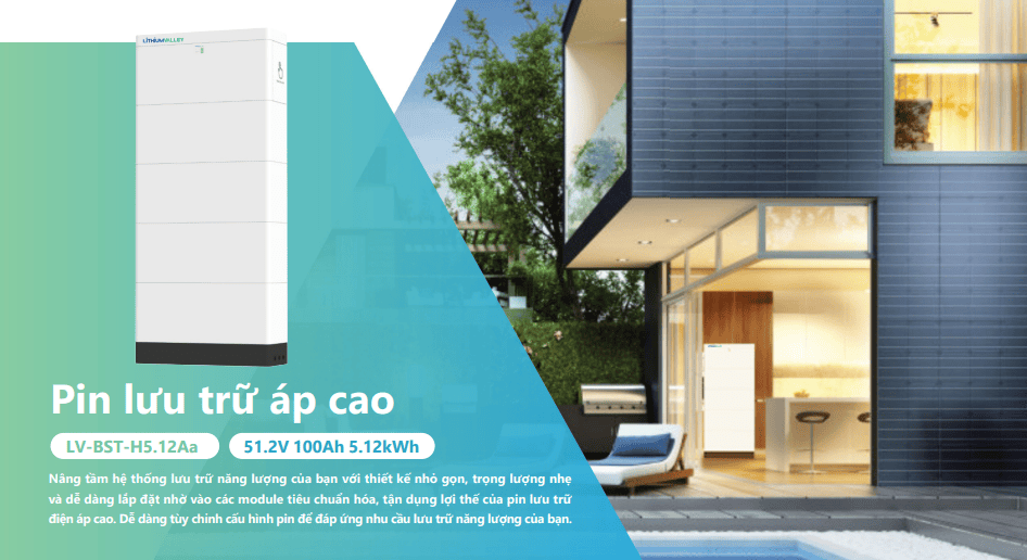 Pin lưu trữ điện áp cao Lithium Valley LV-BST-H5.12Aa